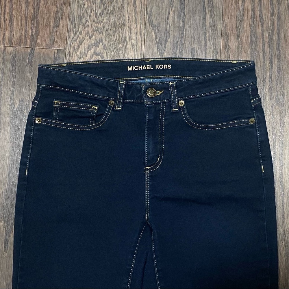 MICHAEL Michael Kors Blue Ankle Cropped Jeans - Picture 6 of 12